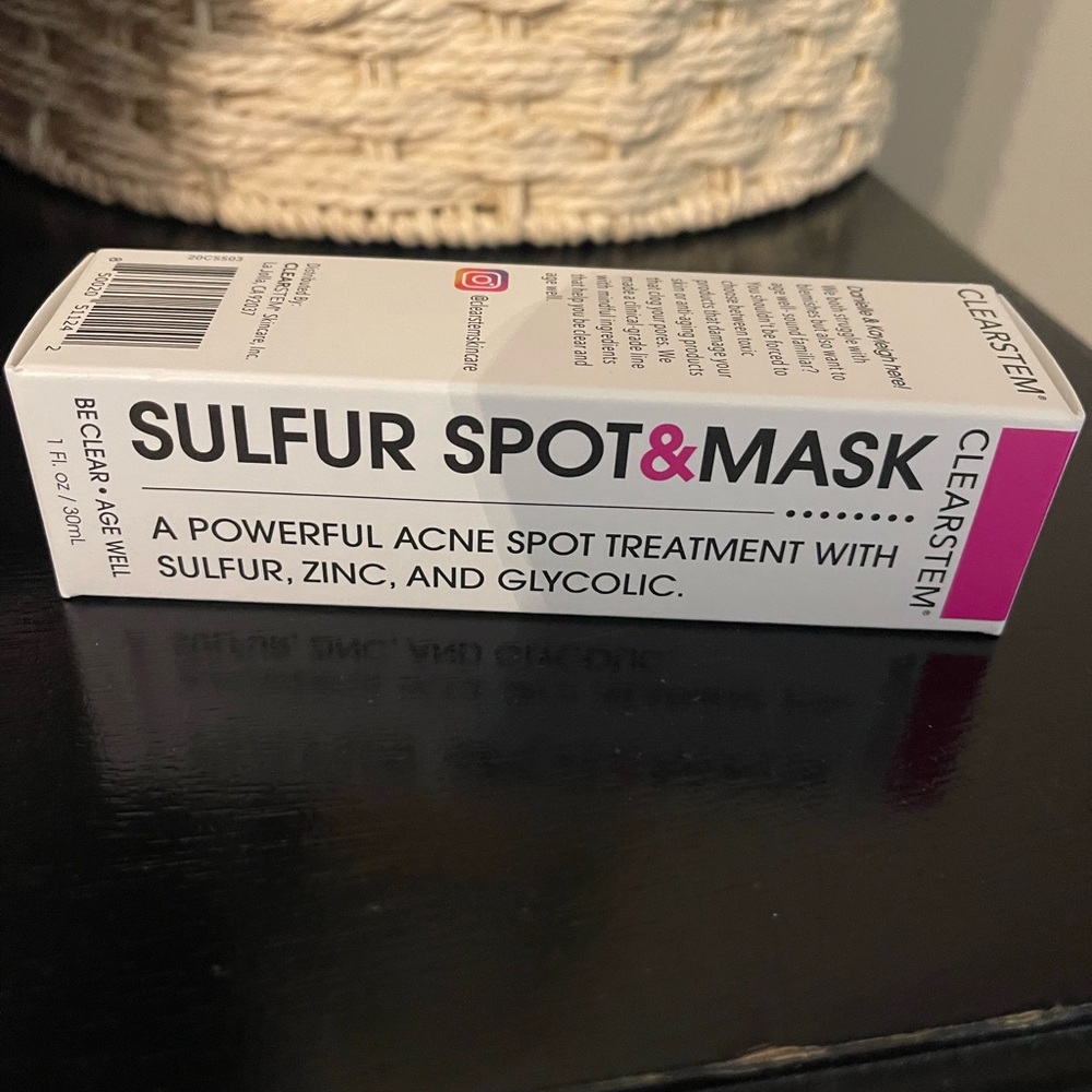 Clearstem brand new unopened sulfur spot treatment